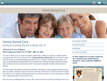 Tablet Screenshot of familydentalcarect.com